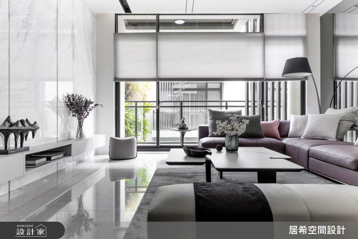 黑灰白 + 莫蘭迪色質感展演，打造現代微甜居家