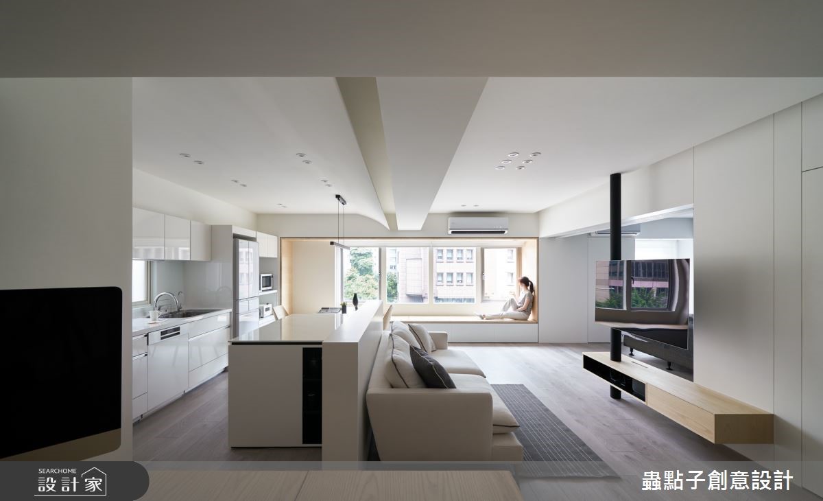 北歐老宅變出超自由視界!旋轉電視 X 窗邊臥榻讓你越住越戀家