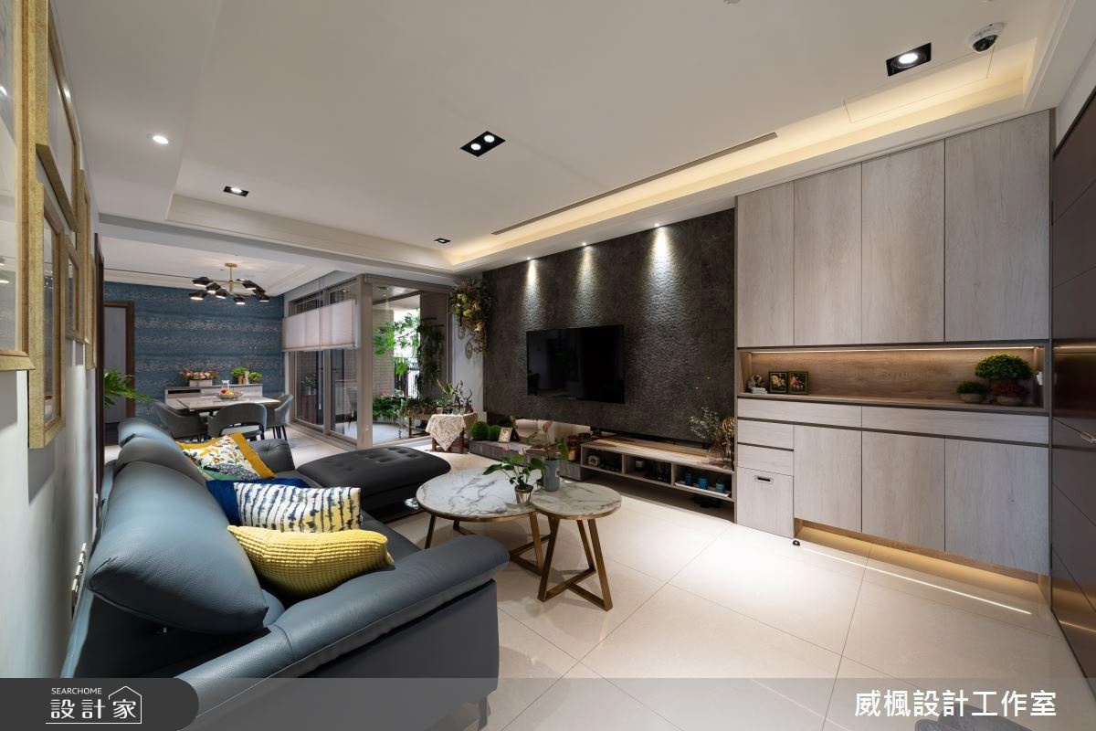 落地窗陽光餐廳!用植栽打造綠意盎然、低調奢華 30 坪居家