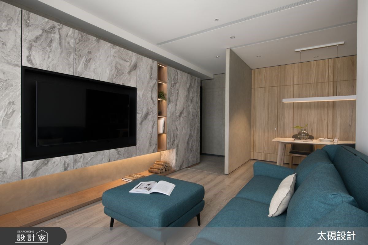 用設計化解風水疑慮!善用樂土、湖水綠讓23坪現代親子宅暖心加倍