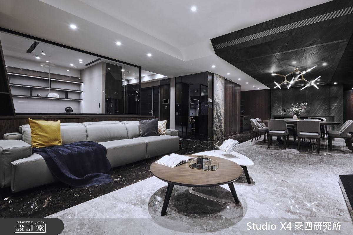 黑與白的空間層次！精緻質材雕塑現代豪宅的磅礴氣勢