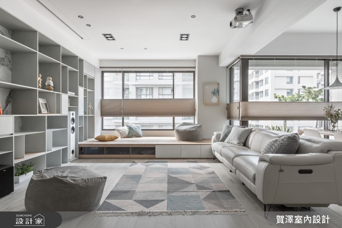 少了電視牆品味更加乘！收納生活記憶的陽光好宅