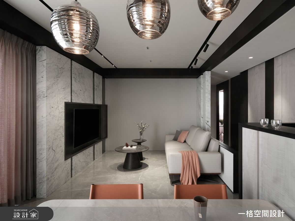 誰說小宅不能有大器感？善用精緻質材，在黑灰白中邂逅 24 坪現代風尚宅！