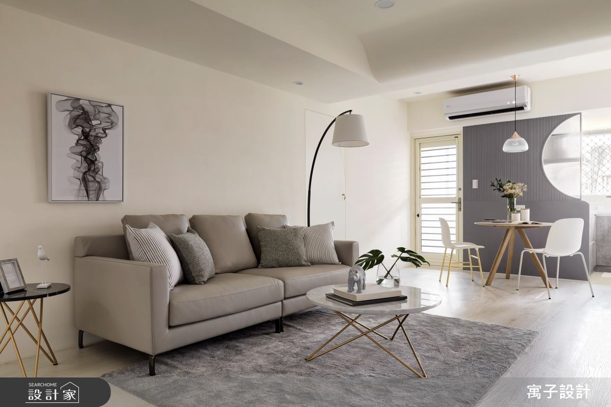 每間臥房牆面都有莫蘭迪色系！以「月」為靈感的 38 坪暖漾月光之家