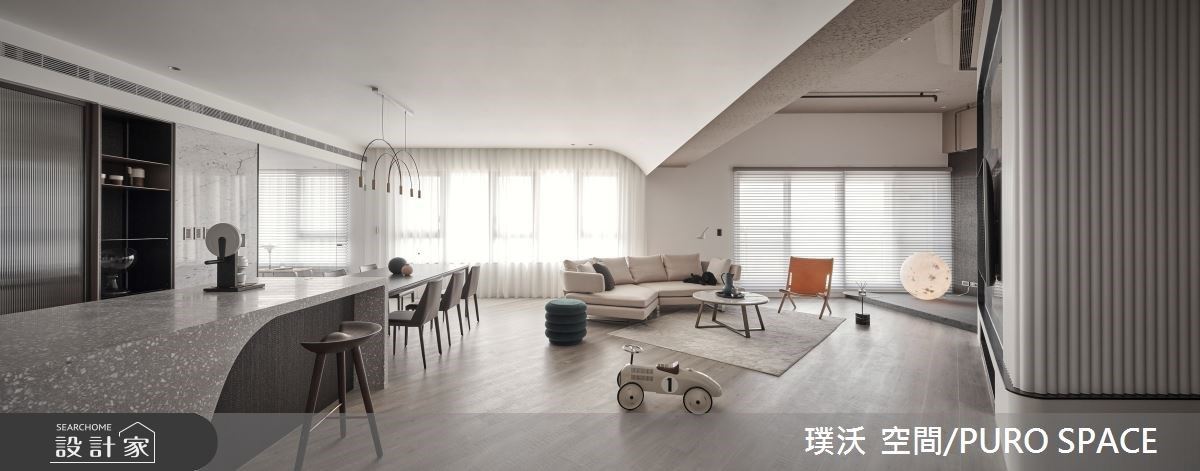 踏入50坪現代風簡約好宅,給孩子寬敞安全的住所、享受療癒時刻