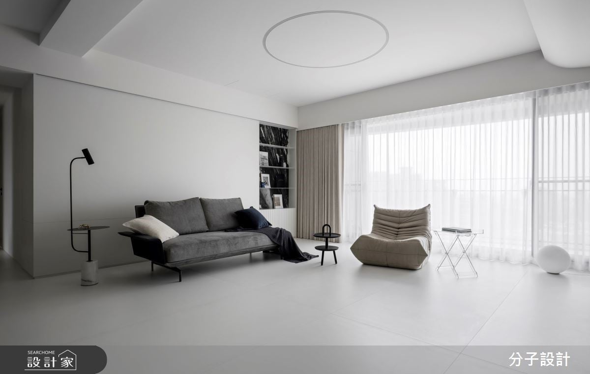減法設計讓家更有態度！透過異材質創造豐富的黑白風格現代宅
