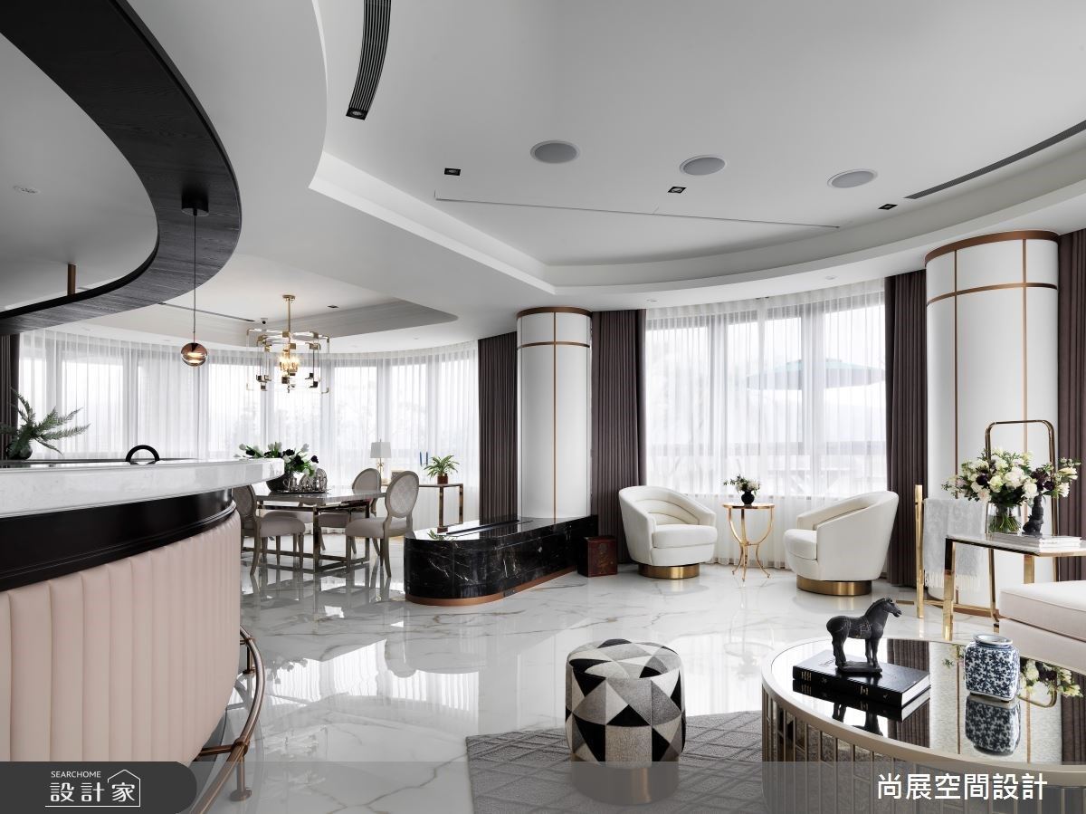 360 度景觀花園、圓弧 Lounge Bar！媲美歐美精品酒店的夢幻新古典宅